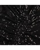 Robe courte noire à paillettes