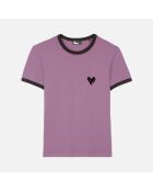 T-shirt cœur Kooples violet