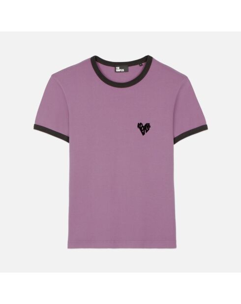T-shirt cœur Kooples violet