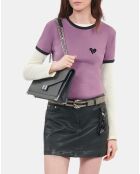 T-shirt cœur Kooples violet
