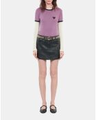 T-shirt cœur Kooples violet