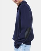 Pull en laine bleu marine