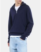 Pull en laine bleu marine