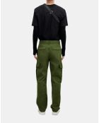 Pantalon cargo en coton kaki