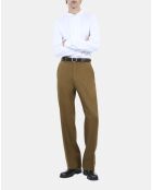 Pantalon en laine kaki