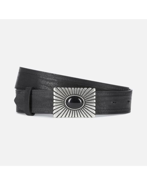 Ceinture en cuir noire