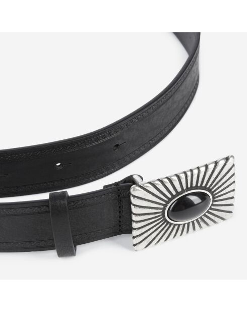 Ceinture en cuir noire