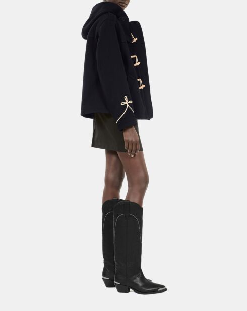 Bottes western en cuir noires