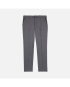 Pantalon de costume pied de poule noir et gris