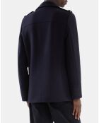 Caban style officier bleu marine