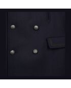 Caban style officier bleu marine