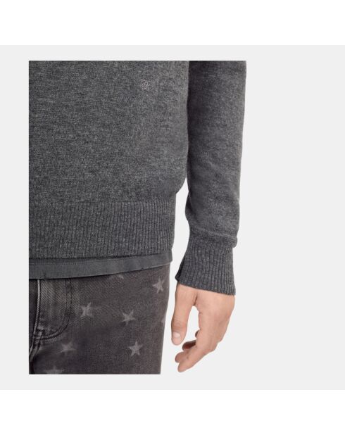 Pull en laine gris