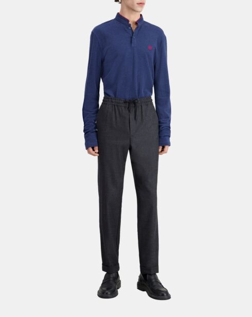 Pantalon  en flanelle gris foncé