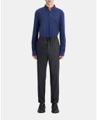 Pantalon  en flanelle gris foncé