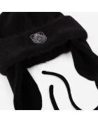 Chapka en laine et alpaga noire