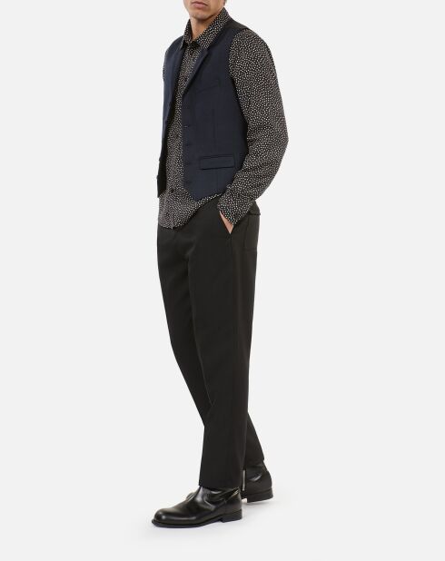 Bottines avec boucle en cuir noires