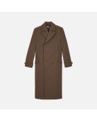 Manteau long style officier kaki