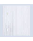 Chemise formelle à rayures blanche et bleue