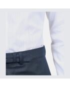 Chemise formelle à rayures blanche et bleue