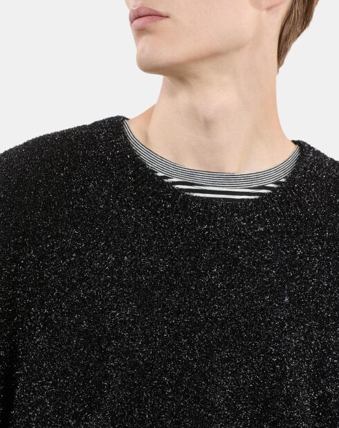 Pull pailleté noir