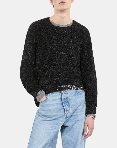 Pull pailleté noir