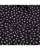 Chemise imprimée étoiles noire et blanche