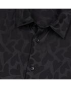 Chemise jacquard noire