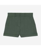 Short tailleur kaki