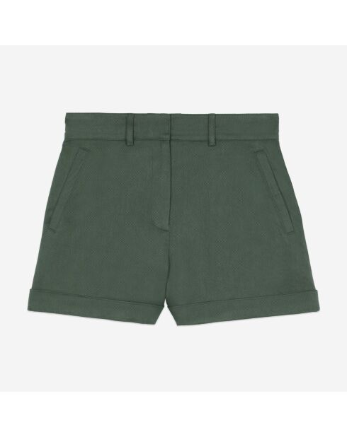 Short tailleur kaki