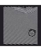 T-shirt manches longues à rayures noir et blanc