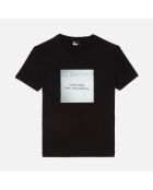 T-shirt à sérigraphie noire