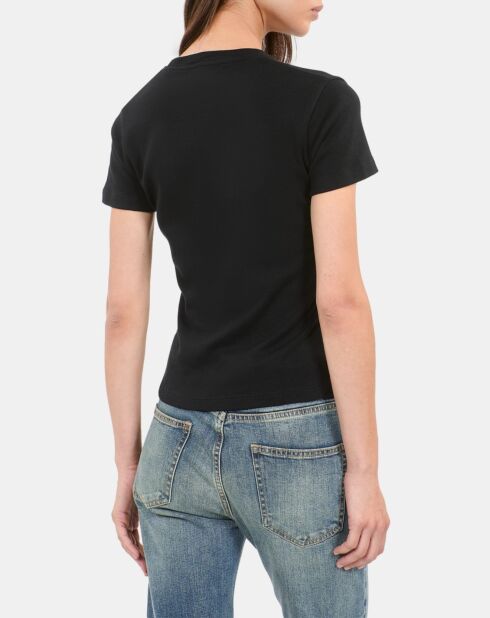 T-shirt à sérigraphie noire