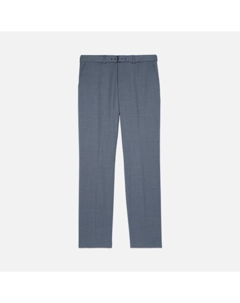 Pantalon de costume en laine bleu