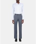 Pantalon de costume en laine bleu