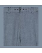 Pantalon de costume en laine bleu