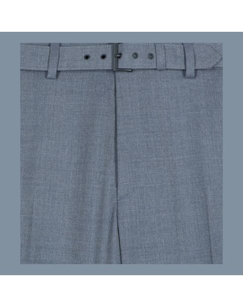 Pantalon de costume en laine bleu