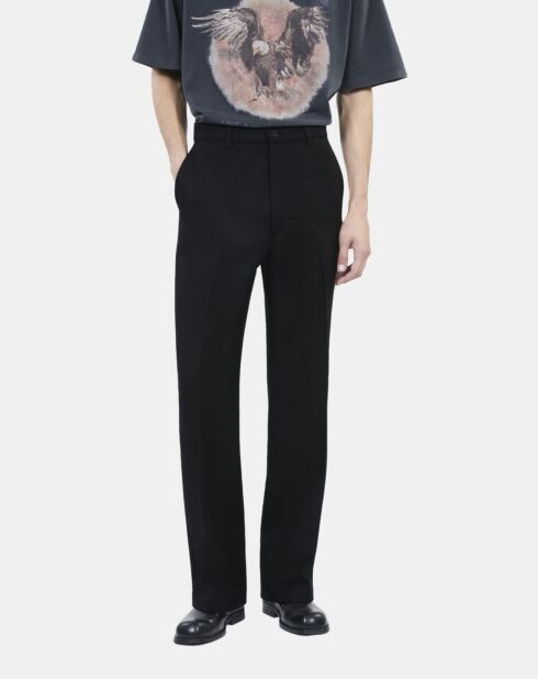 Pantalon en laine noire
