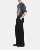 Pantalon en laine noire