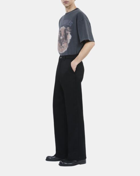 Pantalon en laine noire