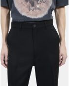 Pantalon en laine noire