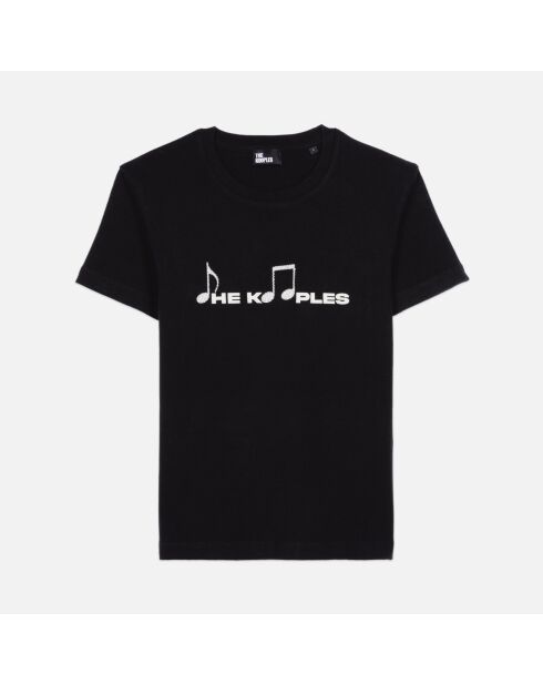 T-shirt à sérigraphie noir