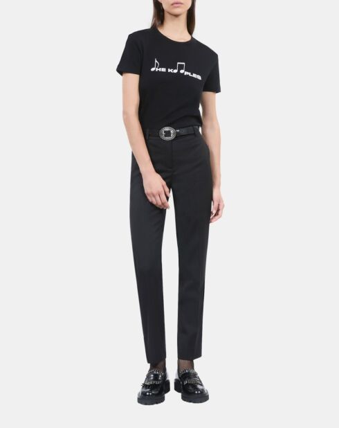 T-shirt à sérigraphie noir