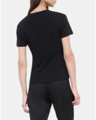 T-shirt à sérigraphie noir