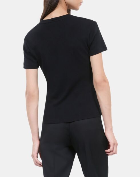 T-shirt à sérigraphie noir