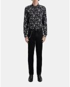 Jean  droit avec chaîne noir délavé