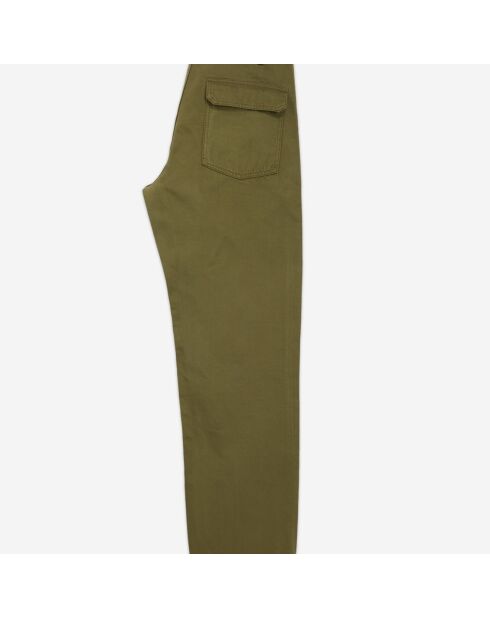 Pantalon chino en coton à poches kaki noir