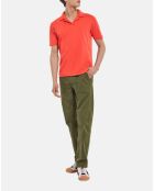 Pantalon chino en coton à poches kaki noir