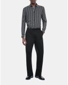 Pantalon large en coton noir