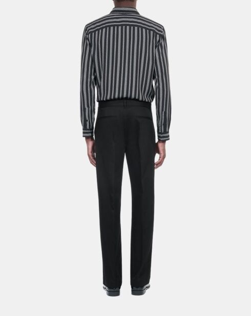 Pantalon large en coton noir