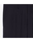 Pantalon de costume en laine bleu marine foncé